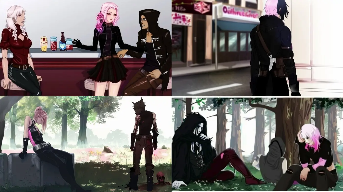 Ethereal Anime-Inspired Vignettes with Soft-Toned Dreamlike Ambience - Midjourney sref style