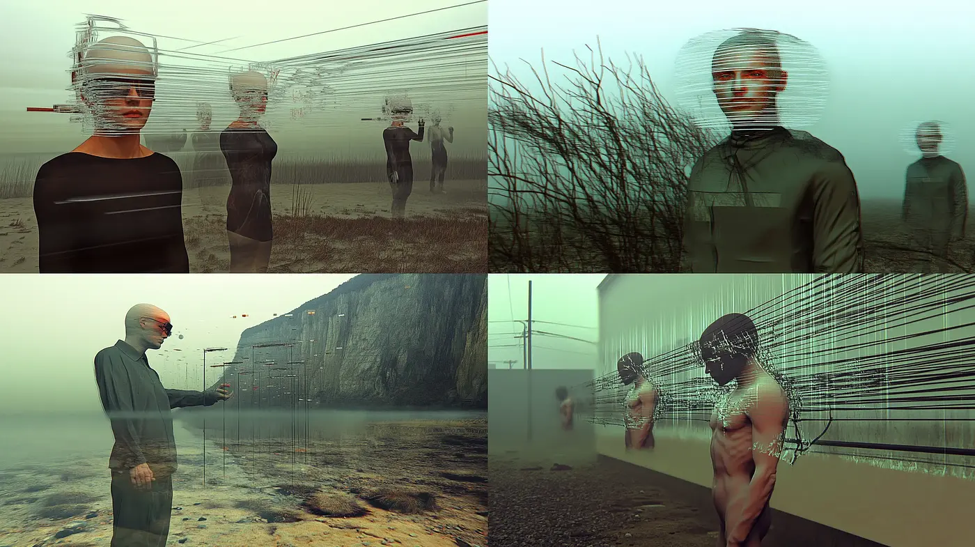 Ethereal Haze and Stylized Dynamism: A Fusion of Motion Blur and Surrealism - Midjourney sref style