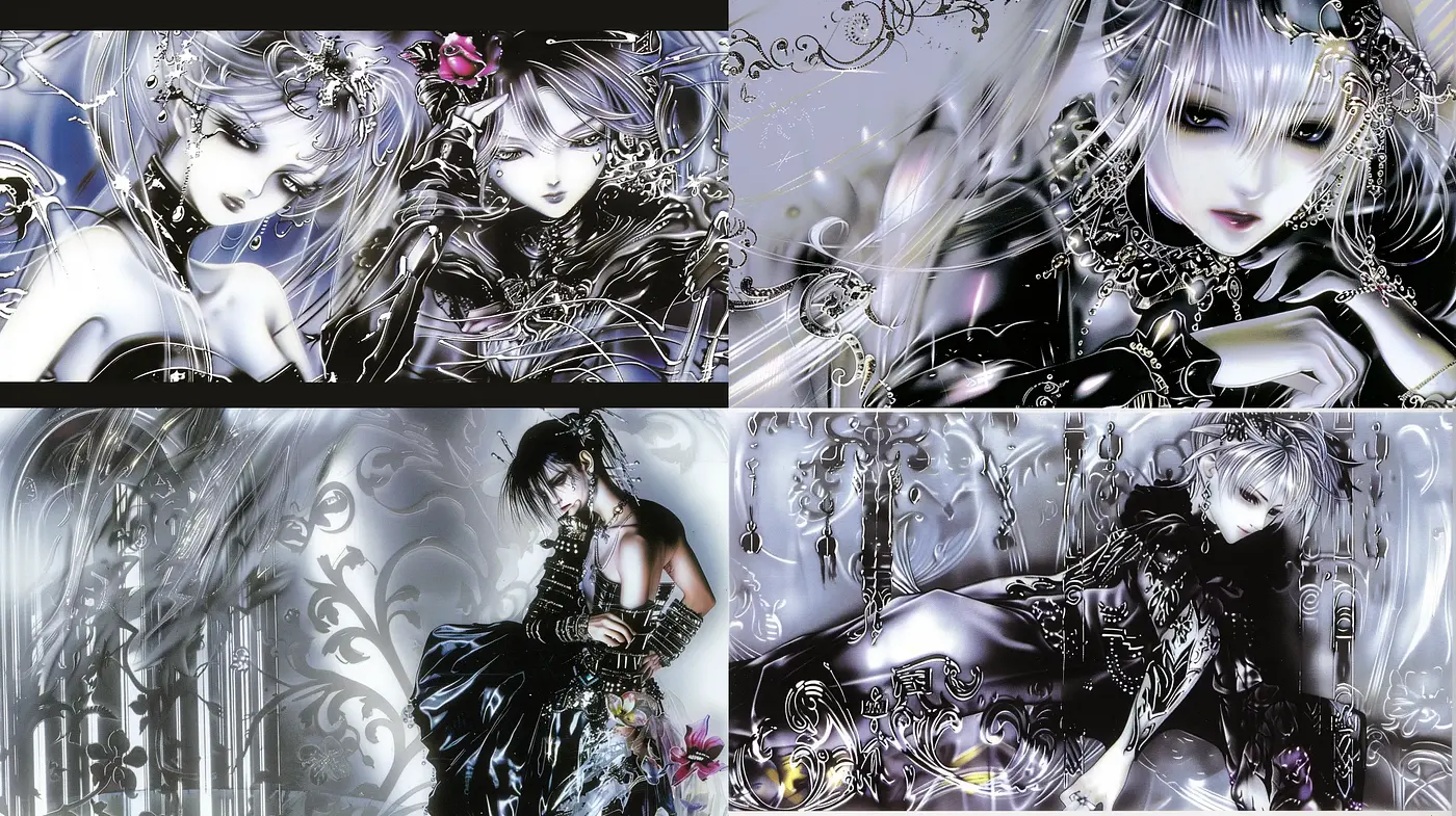 Gothic Elegance with Ethereal Anime Influences - Midjourney sref style