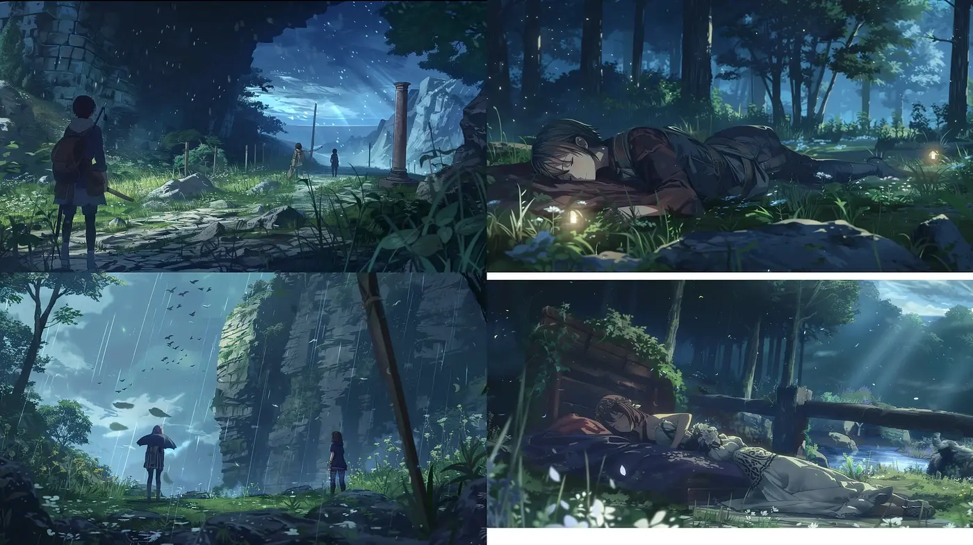 Ethereal Twilight Hues in Enigmatic Landscapes - Midjourney sref style