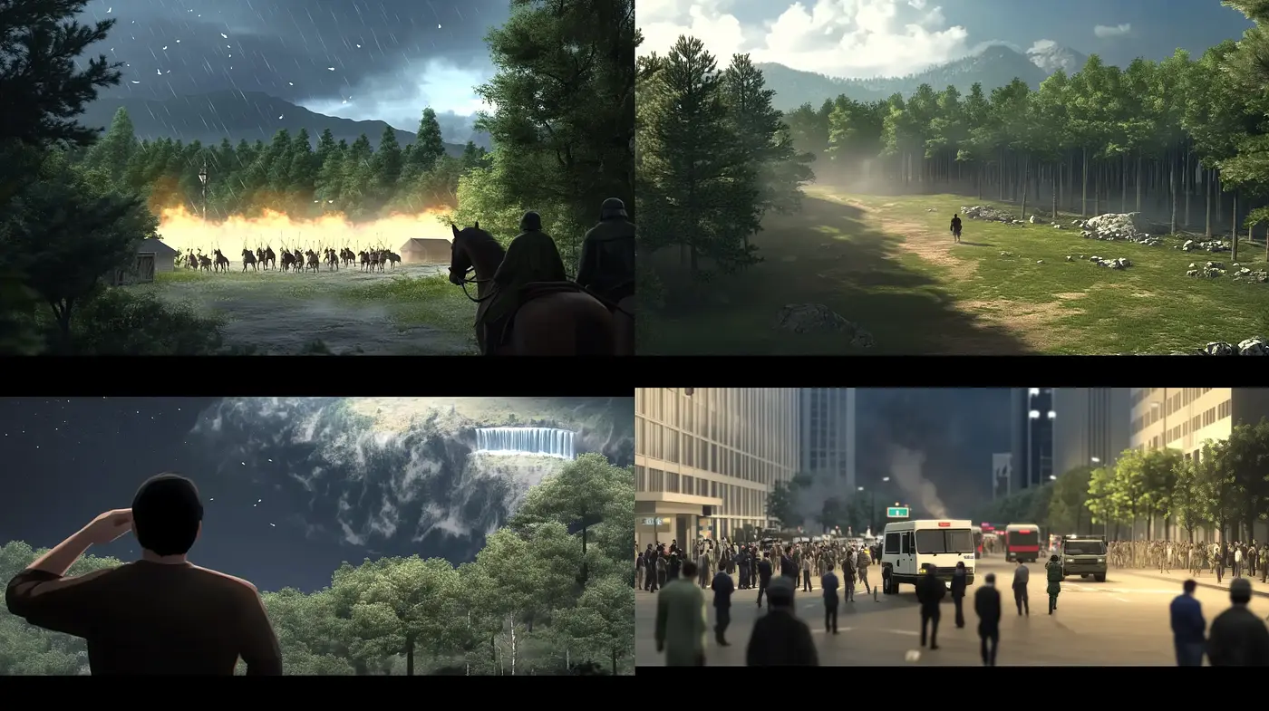 Cinematic Tapestry of Momentous Events - Midjourney sref style