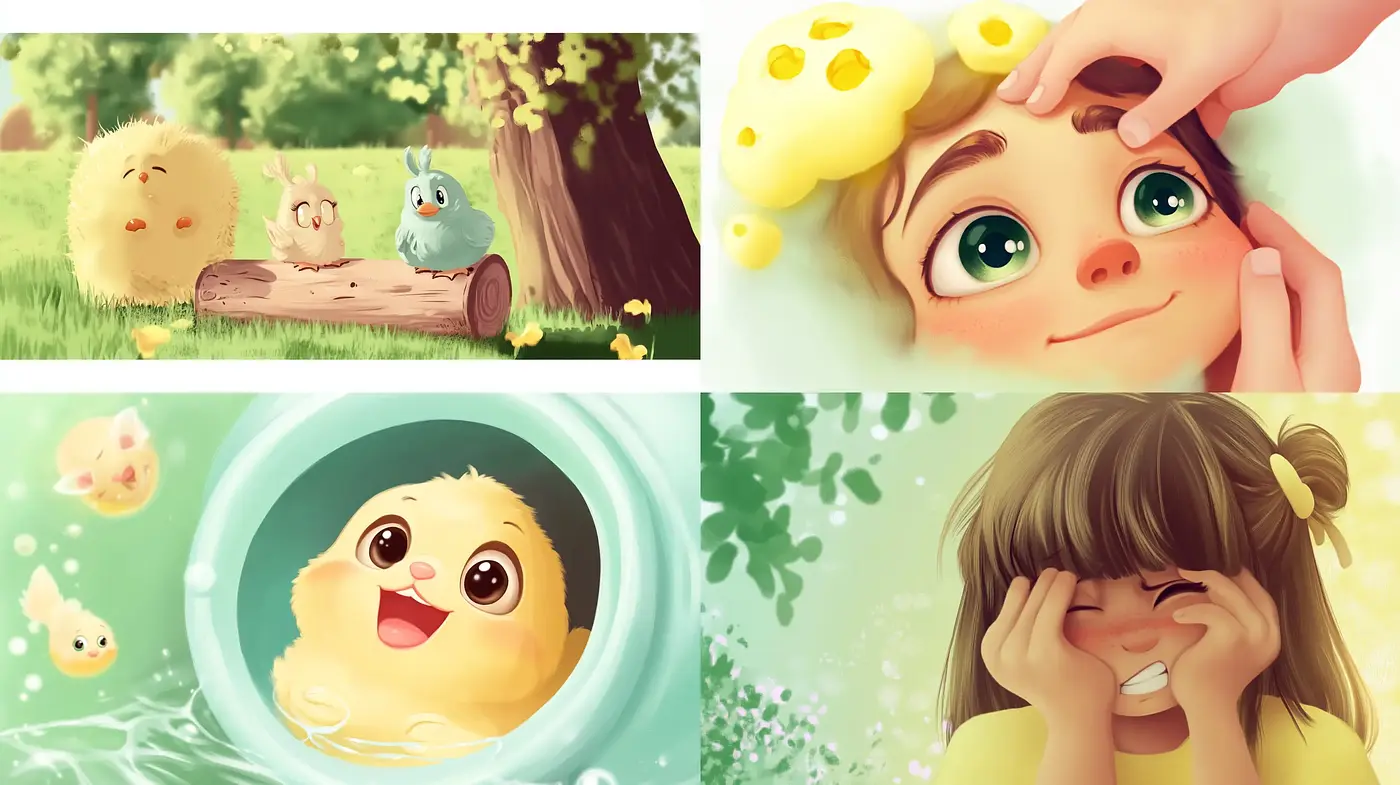 Enchanted Pastoral Anime-Inspired Illustrative Visions - Midjourney sref style