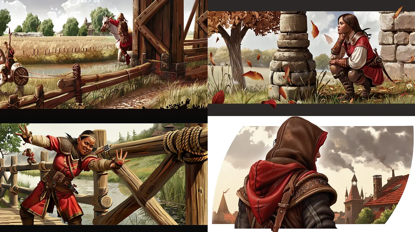 Autumnal Hues and Rustic Charms: A study in Digital Pastoral Painting Techniques - Midjourney sref style