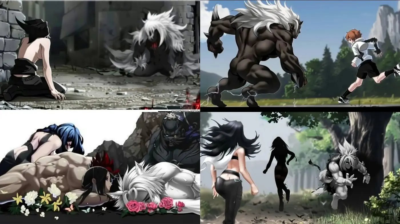 Vibrant Action-Packed Anime-Inspired Digital Art Style - Midjourney sref style