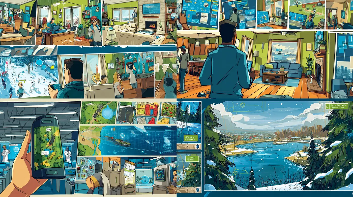 Vibrant and engaging narrative style with a modern animation influence - Midjourney sref style