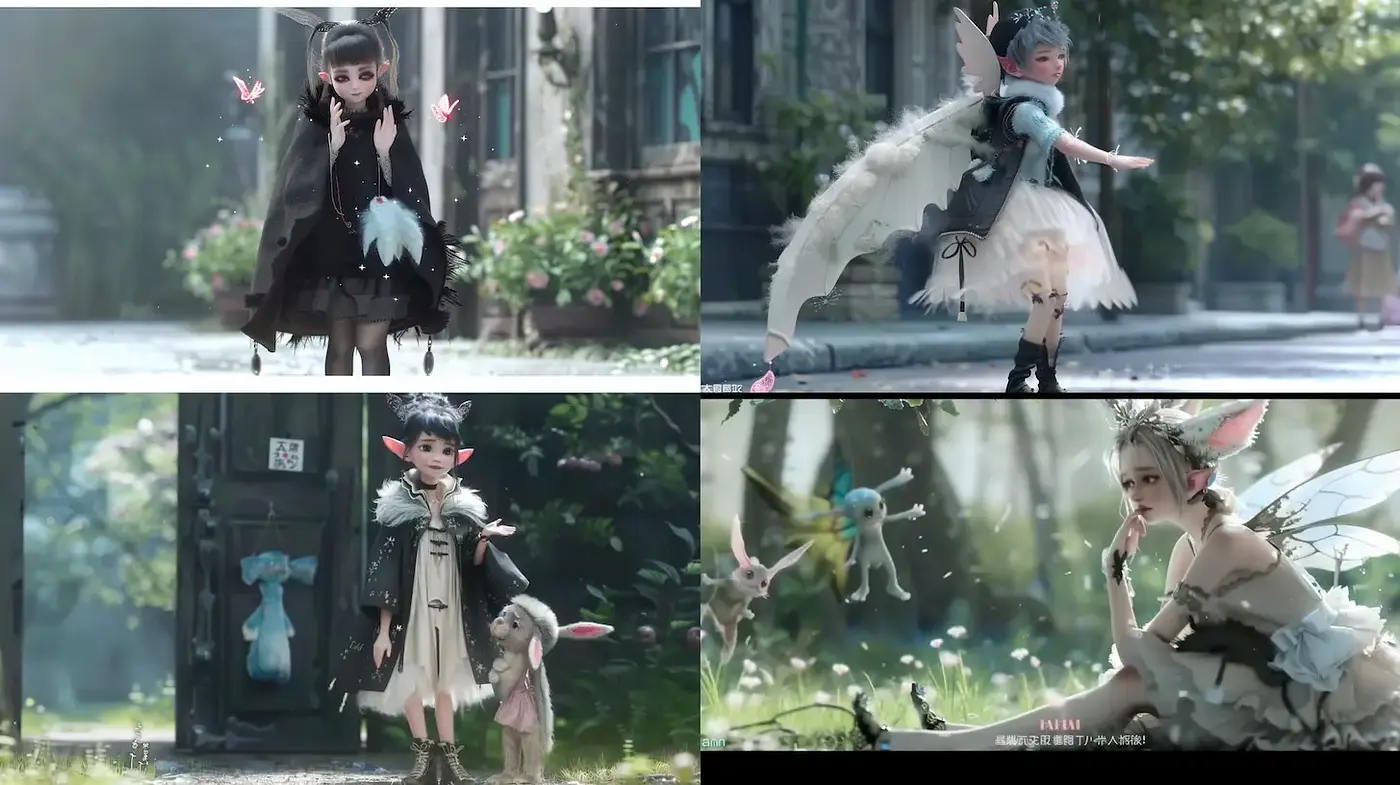 Whimsical Fantasy in a Lush, Dreamlike Environment - Midjourney sref style