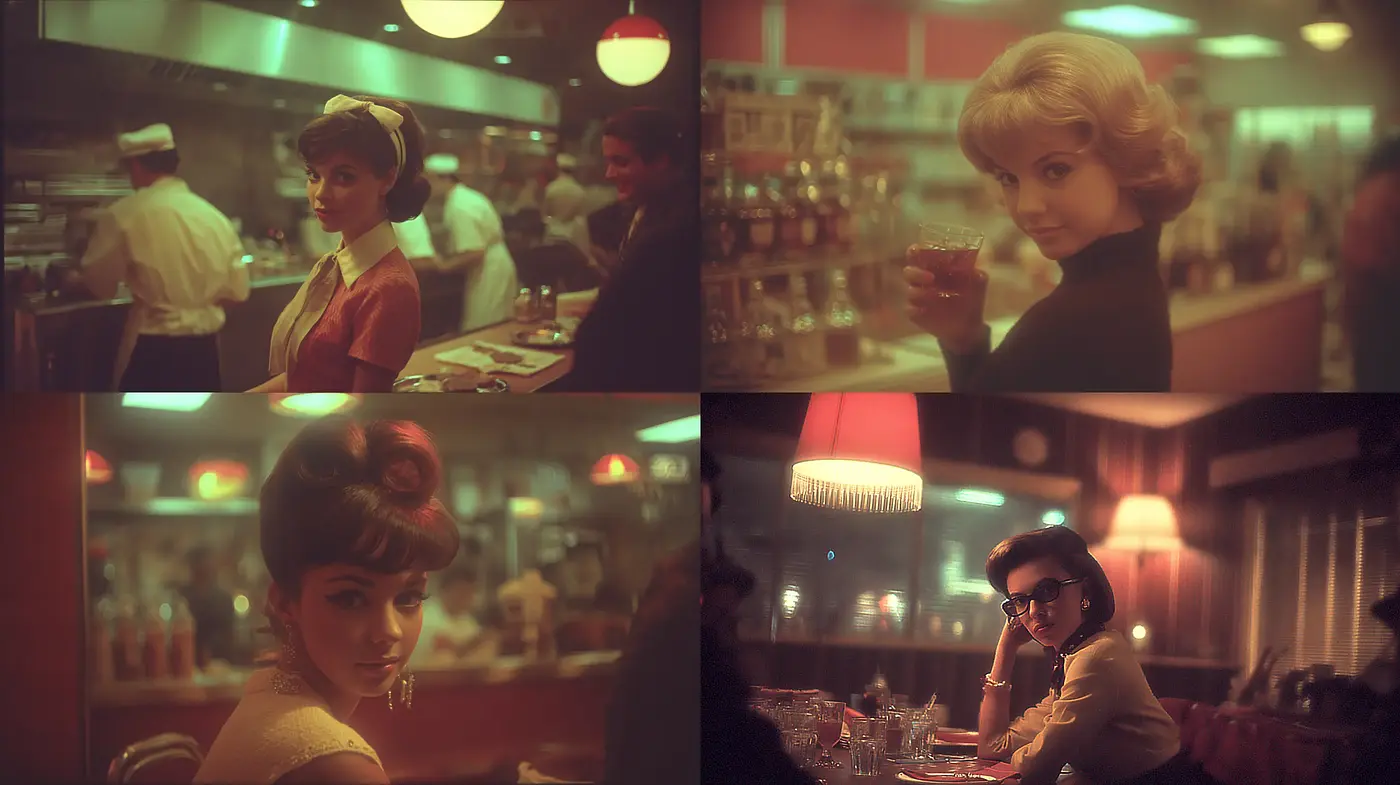 Mid-century Modern Nostalgia with Soft Focus Ambiance - Midjourney sref style