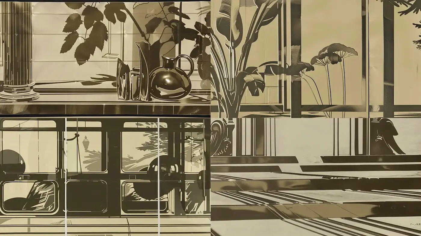 Elegant Minimalist Composition with Vintage Undertones - Midjourney sref style