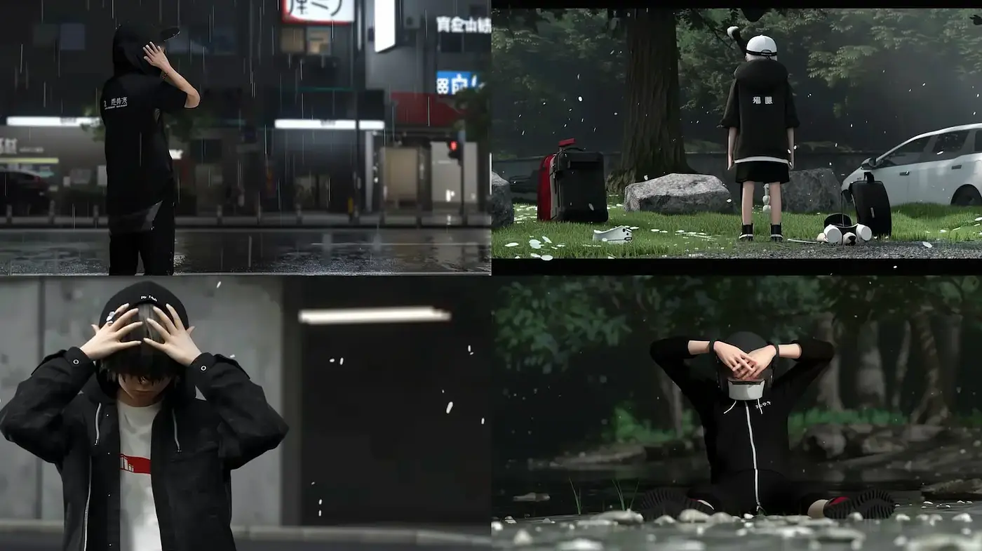 Contemporary Urban Aesthetic with an Emphasis on Emotional Isolation - Midjourney sref style