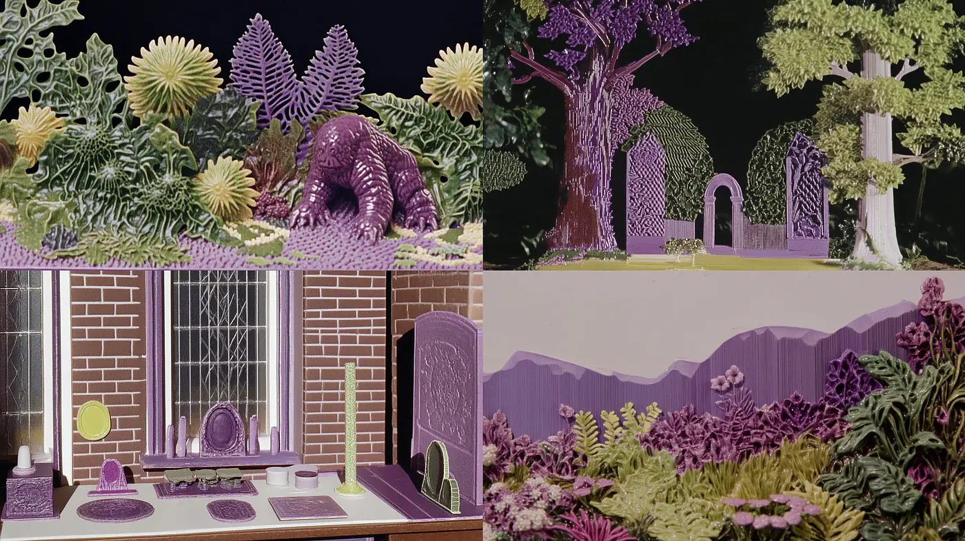 A Surreal Pastel Dreamscape: A Fusion of Nature and Fantasy in Soft Tones - Midjourney sref style