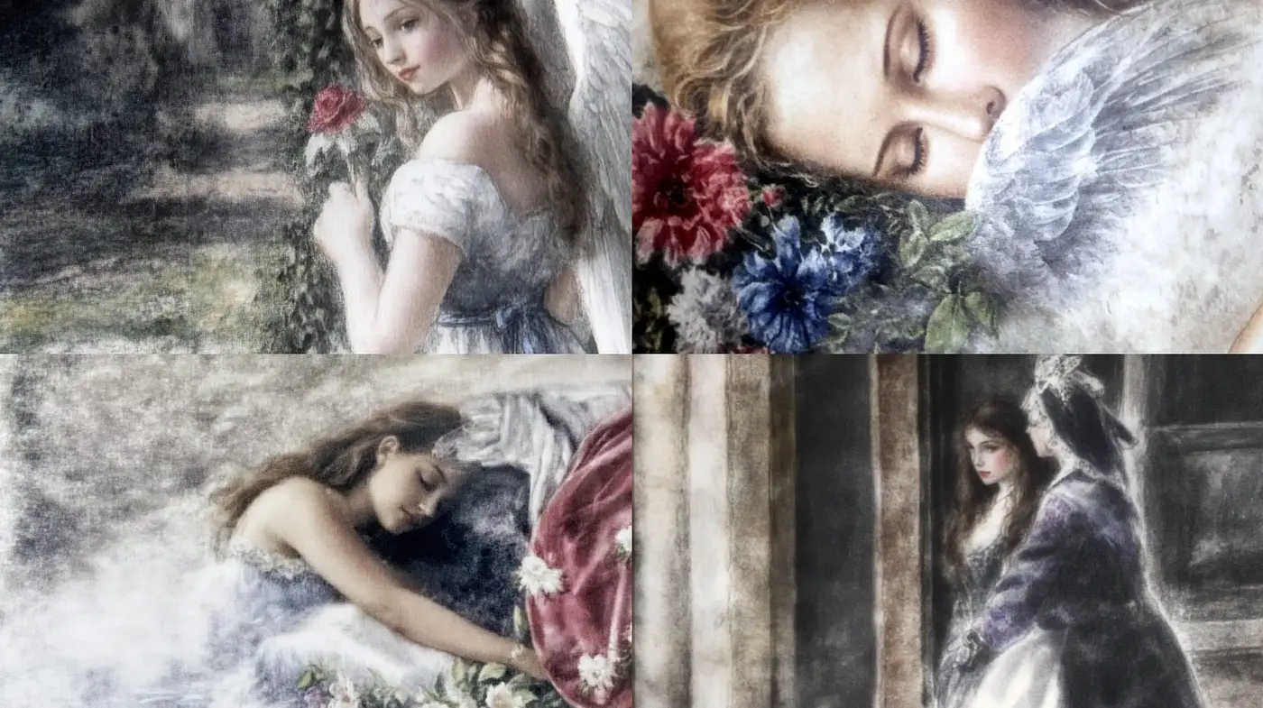 Whispers of Romanticism and Soft Pastel Hues - Midjourney sref style