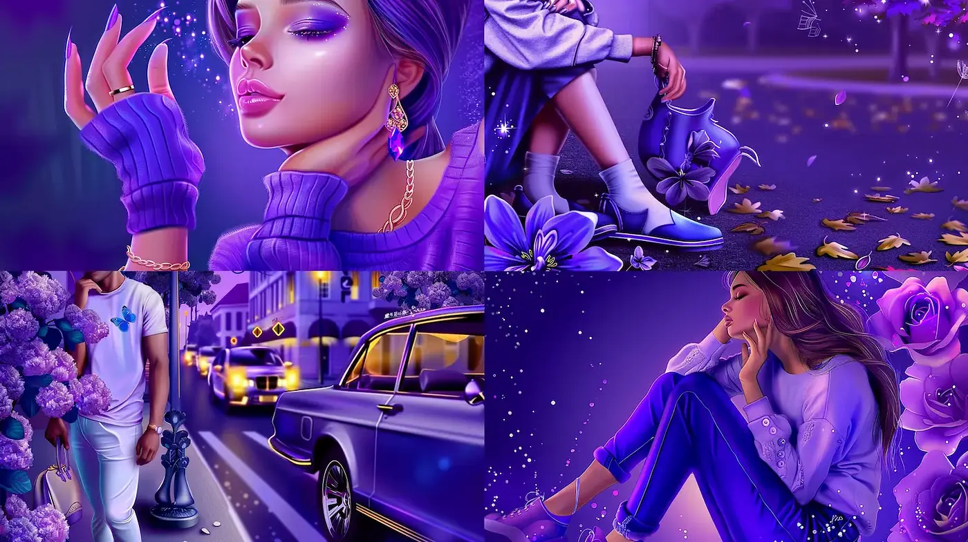 Vibrant, Dreamy Urban Aesthetic with Floral Accents - Midjourney sref style