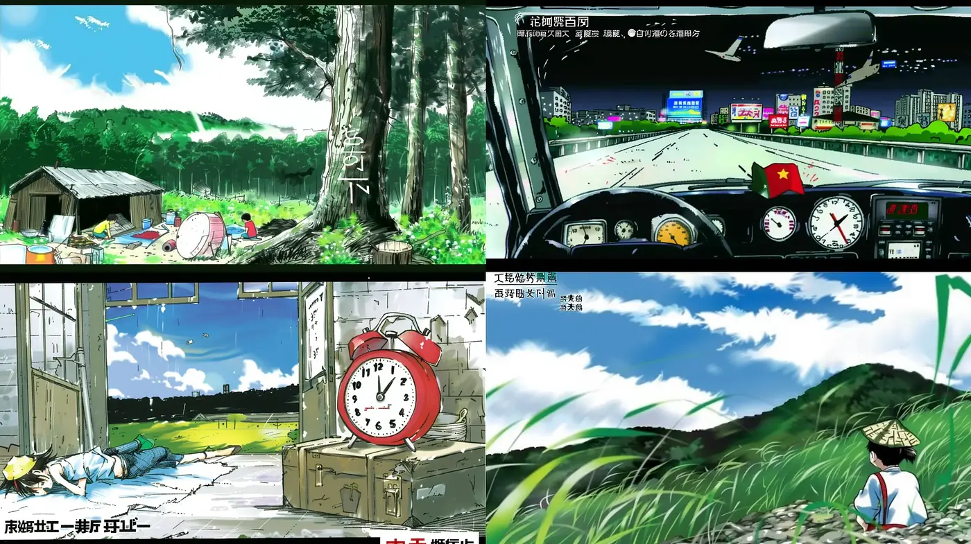Vibrant Glimpses of a Hyper-Real Animated Adventure - Midjourney sref style