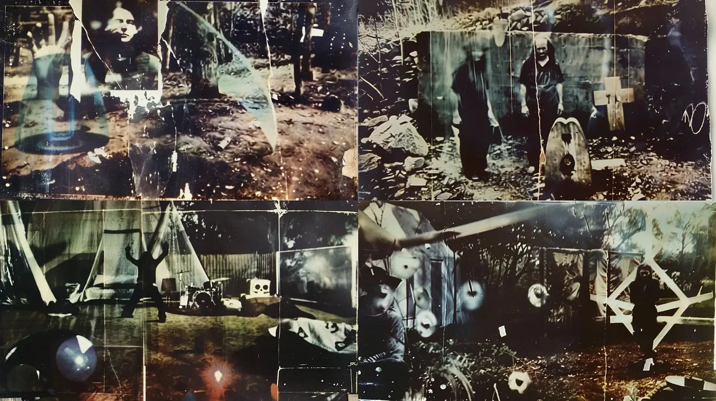 Mystic Undertones in Surreal Montage - Midjourney sref style