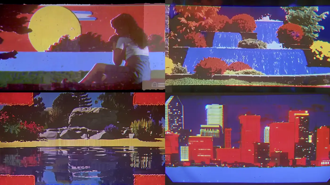 Vibrant Illustrative Scenes with Retro Aesthetic - Midjourney sref style