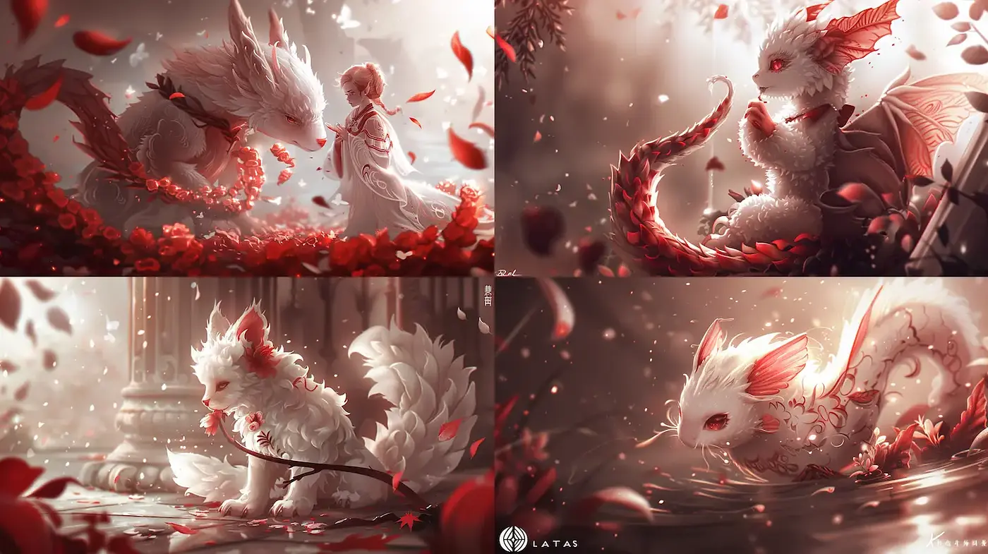 Whimsical Fantasy with Ethereal Aesthetic and Warm Hues - Midjourney sref style