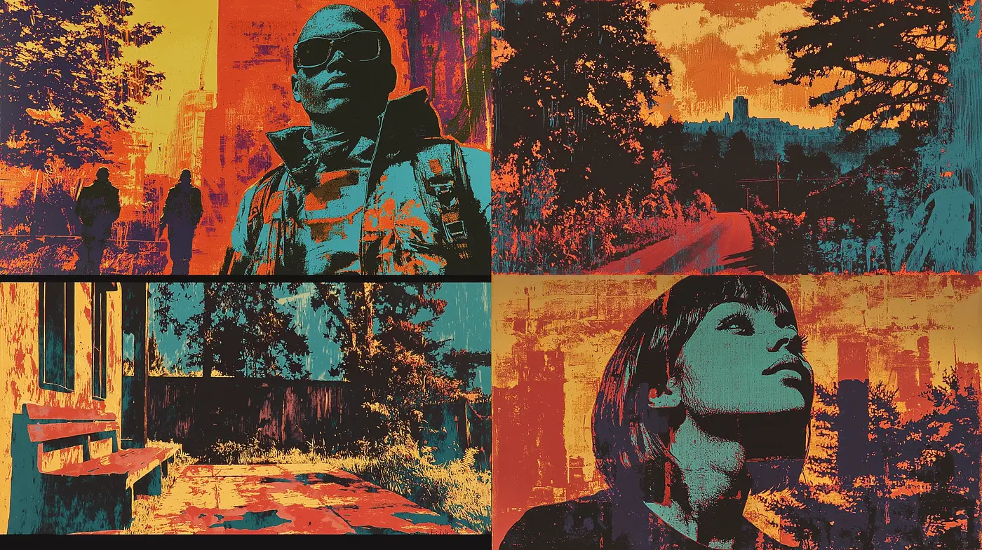 Vibrant Contrast in Urban Expressionism - Midjourney sref style