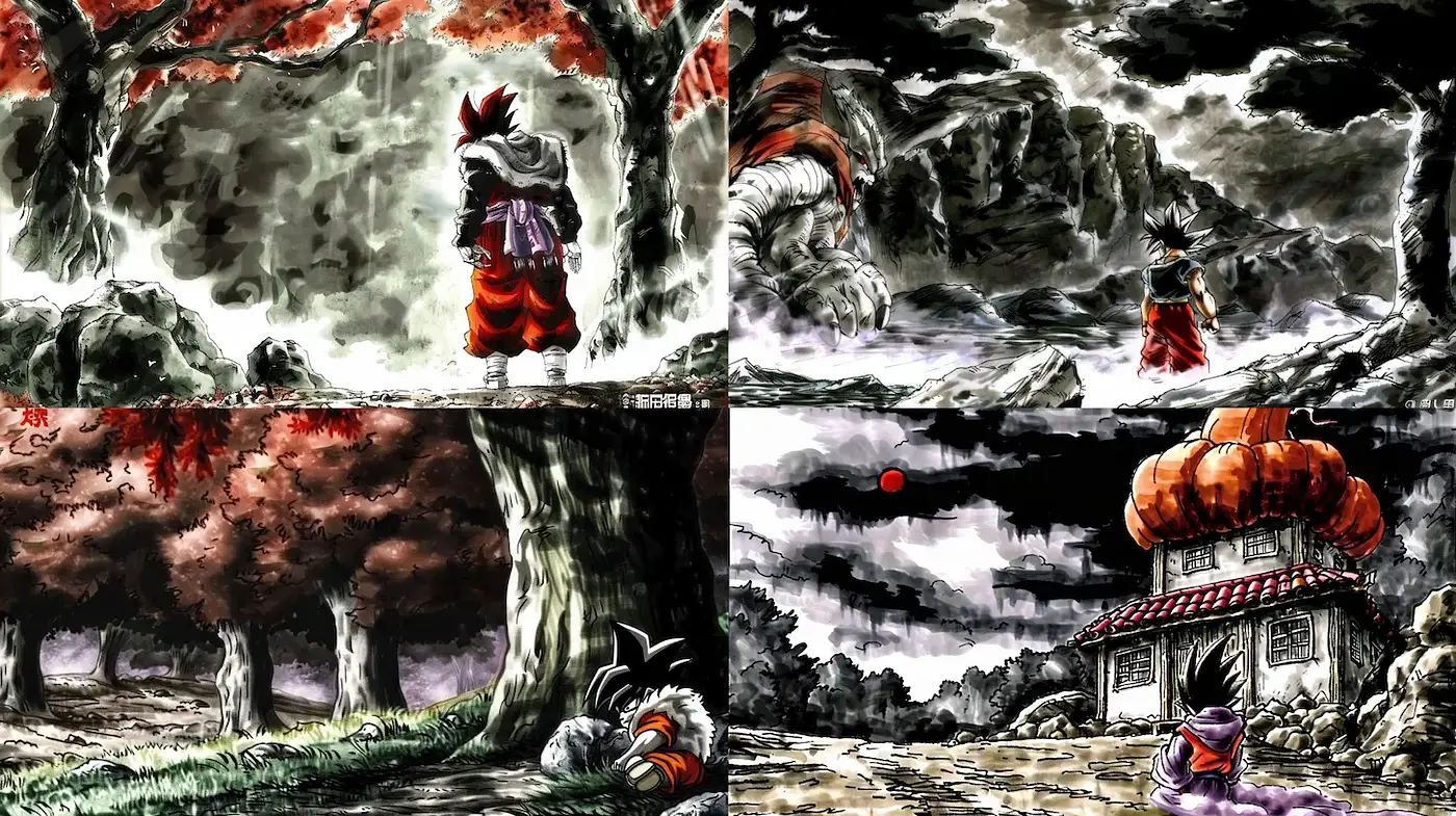 Dynamic and Lush Illustrations with Dramatic Contrasts - Midjourney sref style