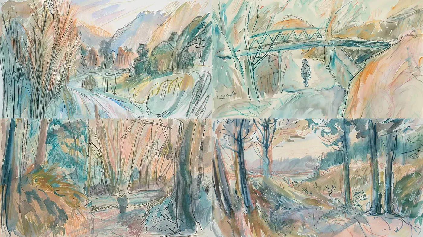 Ethereal Brushstrokes in Harmony: A Fusion of Impressionism and Dream-Like Whimsy - Midjourney sref style