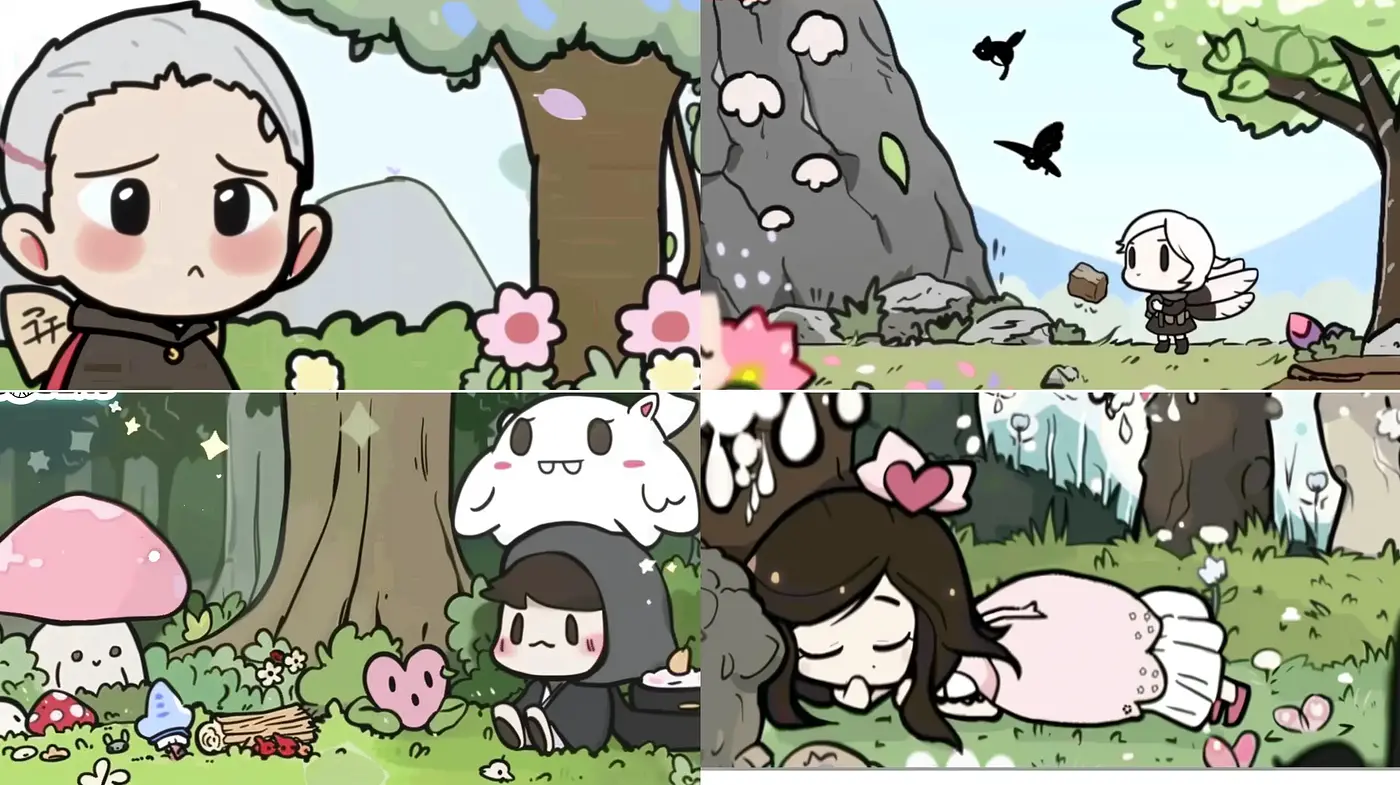 Charming Pastel Storybook Visions with Anime Inspirations - Midjourney sref style