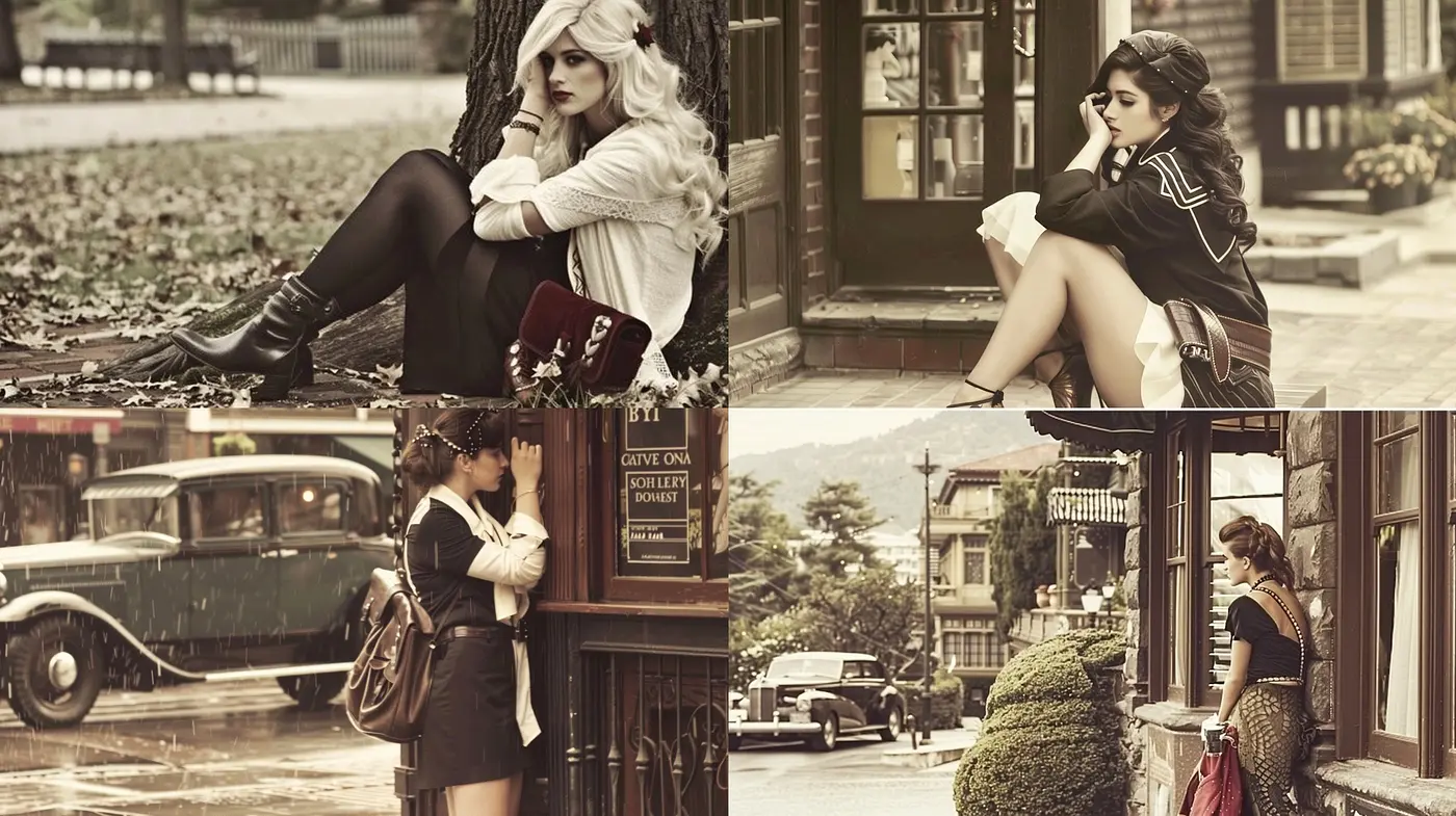 Sepia-Toned Serenity: A Homage to Vintage Elegance and Timeless Grace - Midjourney sref style