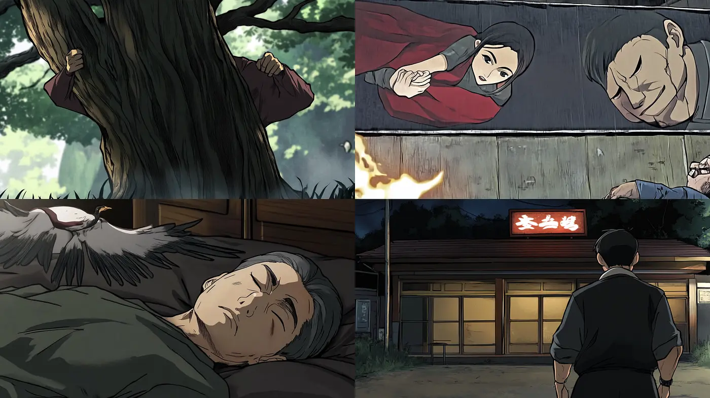 Dynamic and emotive storytelling within expressive illustrations - Midjourney sref style