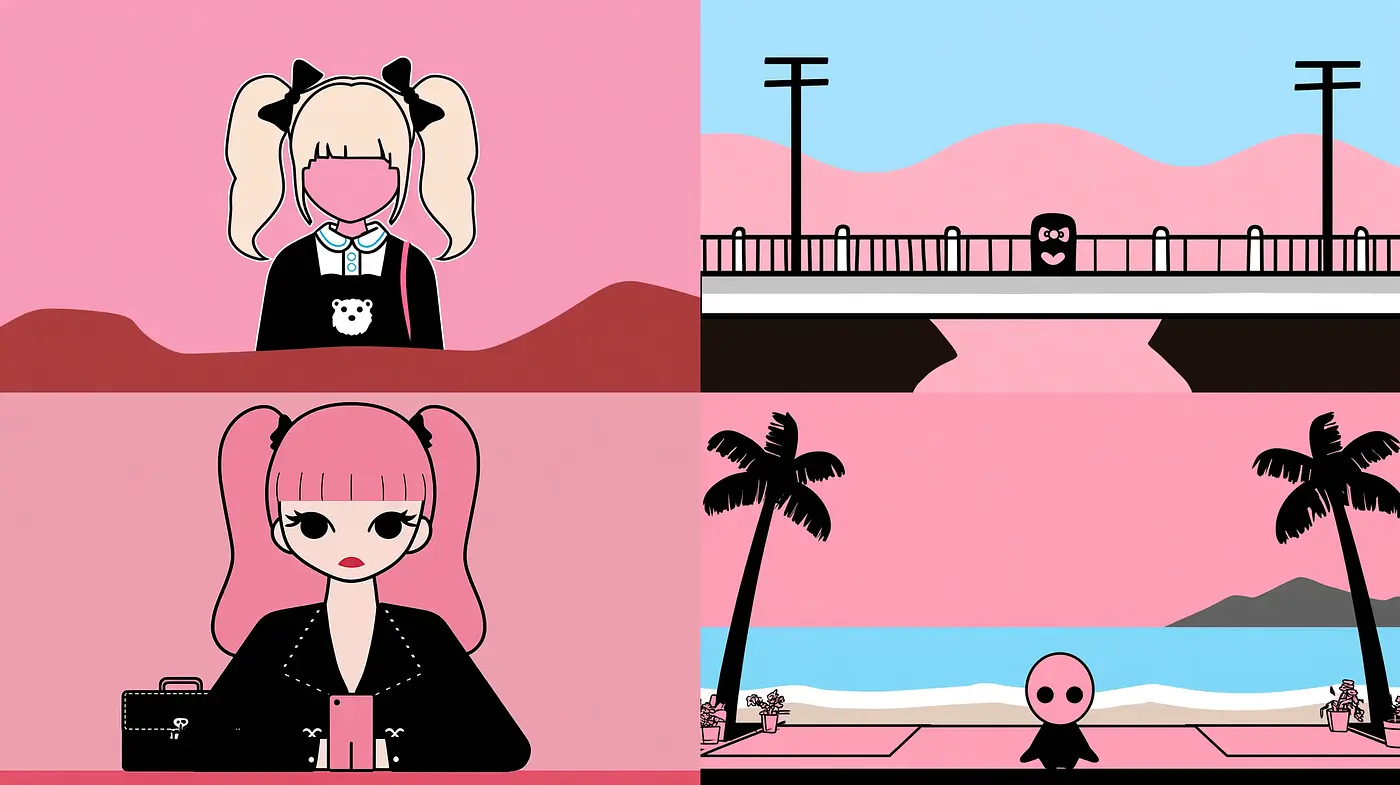 Playful and Whimsical Aesthetic with a Soft Color Palette - Midjourney sref style