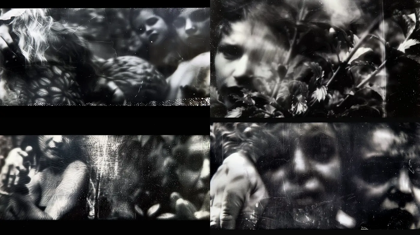 Ethereal Monochrome Dreamscape: An Ode to Surrealism and Vintage Photography - Midjourney sref style