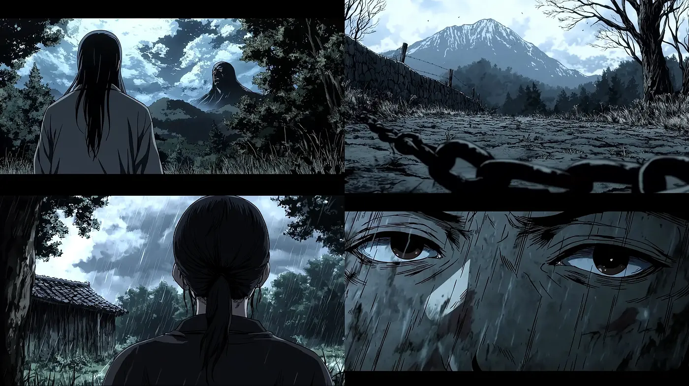 Nocturnal Serenity in Stylized Anime-Inspired Illustrations - Midjourney sref style