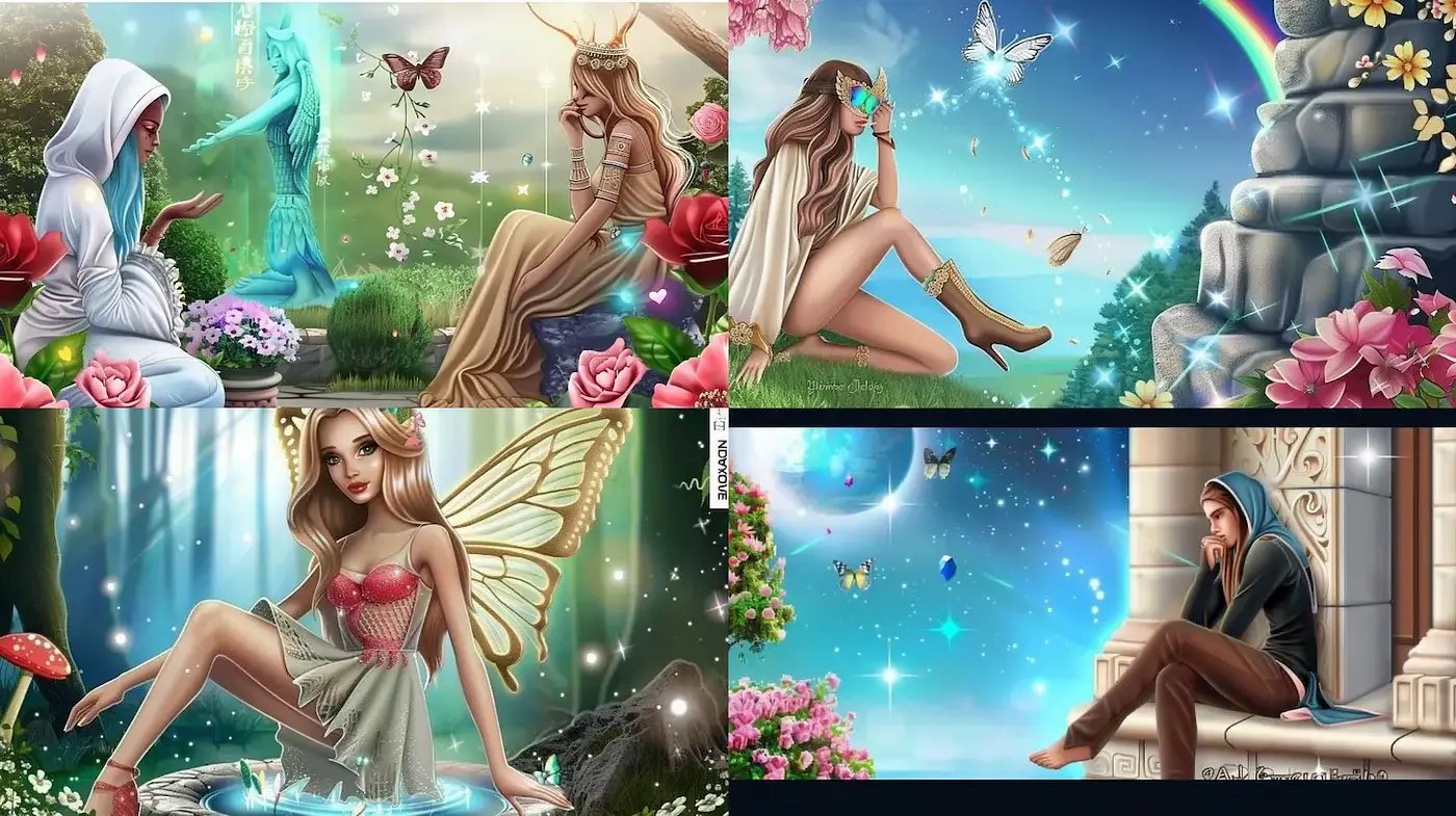 Enchantingly Ethereal Nature Scenes with Mystical Elements - Midjourney sref style