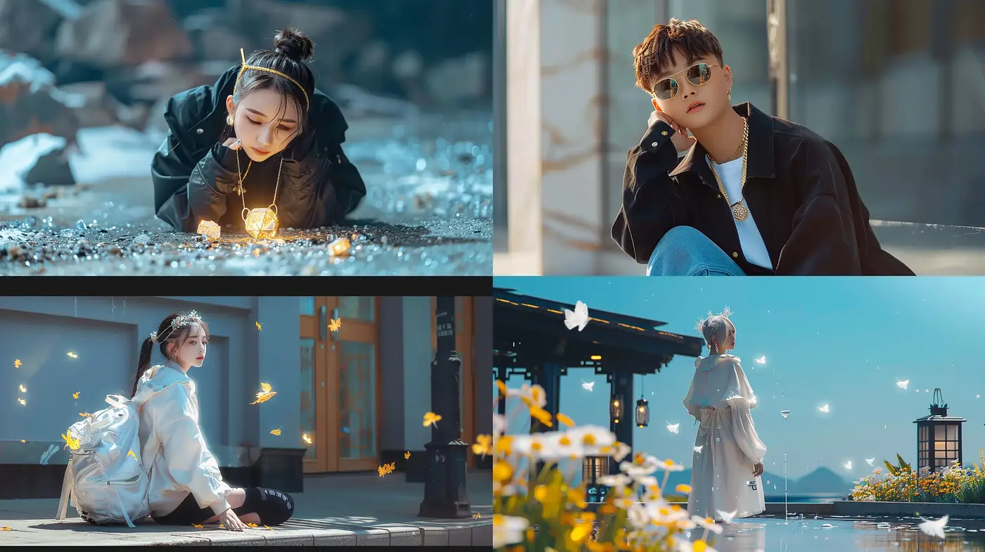 Ethereal Twilight Cinematography with a Contemporary Asian Aesthetic - Midjourney sref style
