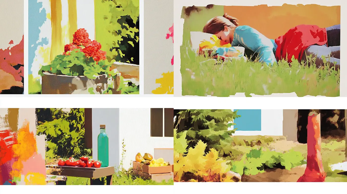 Vibrant Expressionist Brushwork with a Contemporary Twist - Midjourney sref style