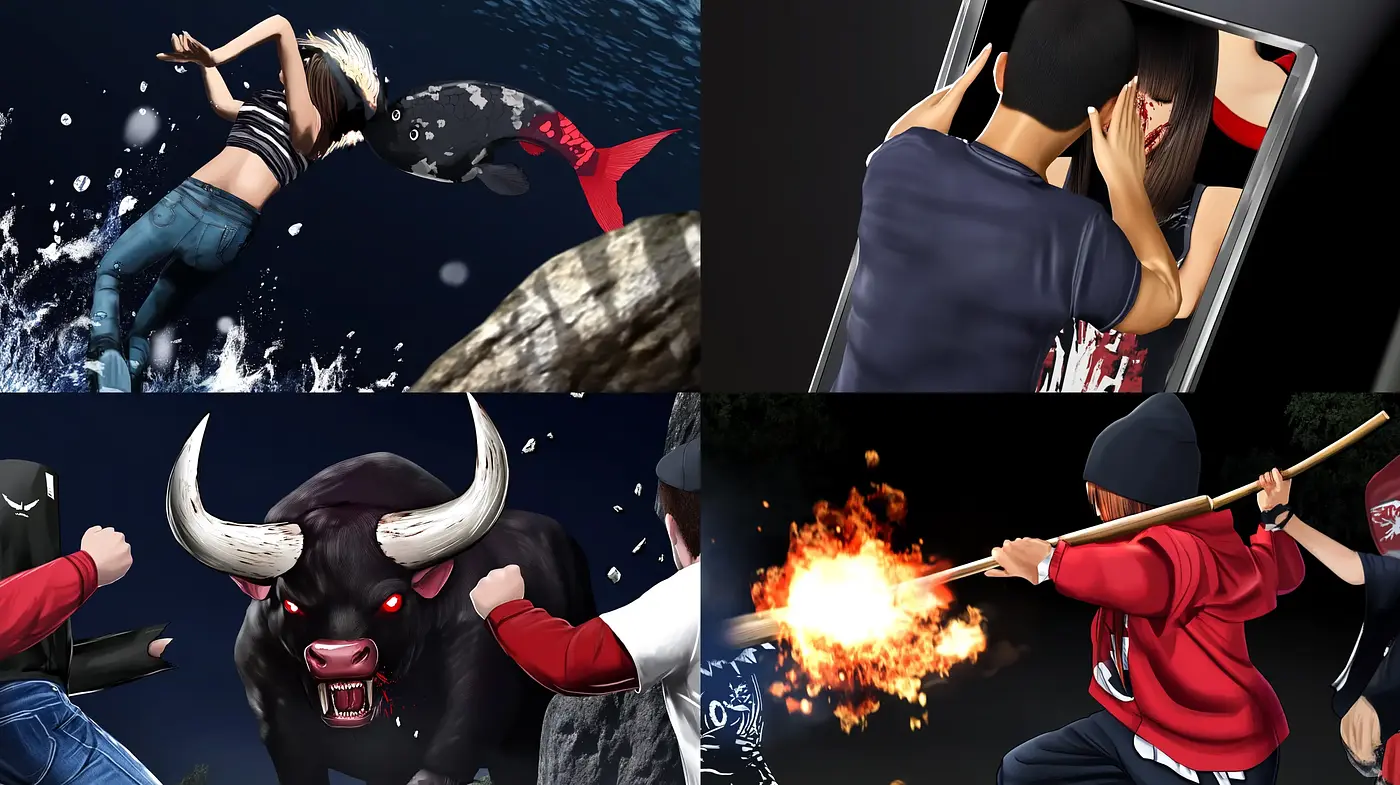 Dynamic Anime-Inspired Action Portrayal - Midjourney sref style