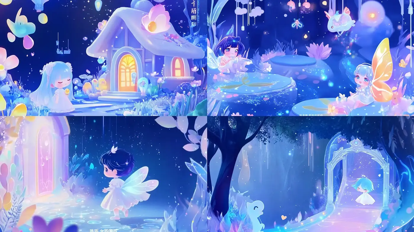Enchanted Twilight Blossoms: A Whimsical Fairyland Adventure - Midjourney sref style