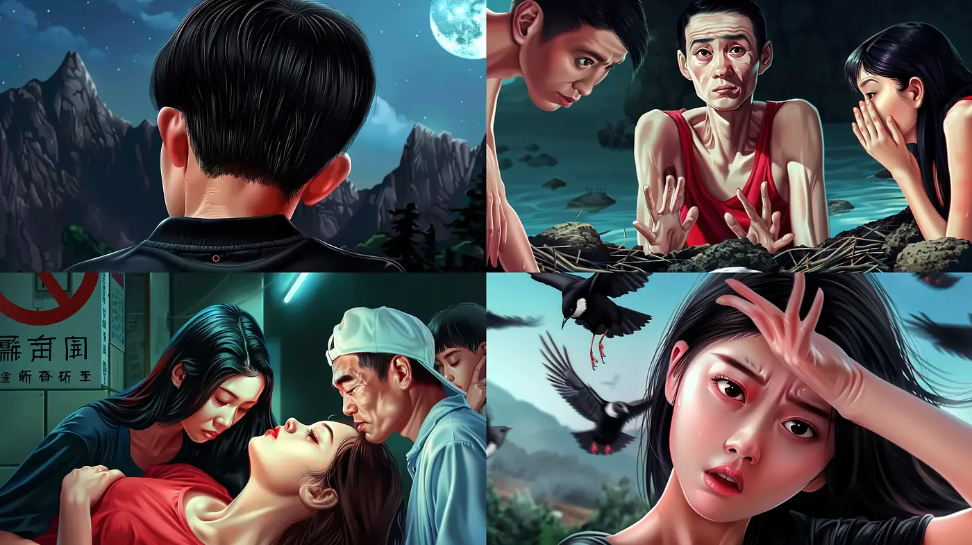 Luminous Chromatic Narratives: A Cinematic Fusion of Emotional Intensity and Surrealism - Midjourney sref style