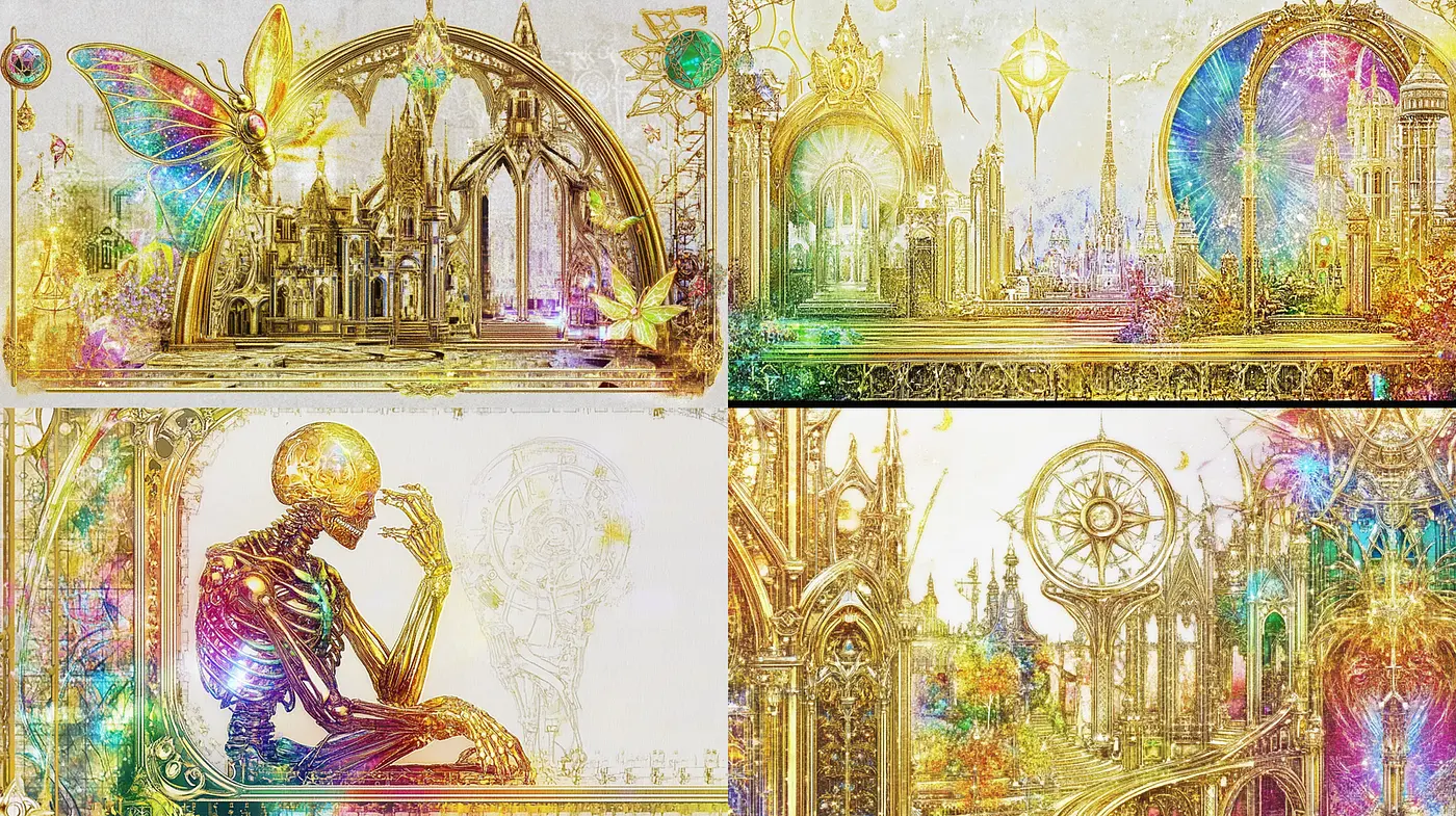 Ethereal Fantasy with Art Nouveau Influences - Midjourney sref style