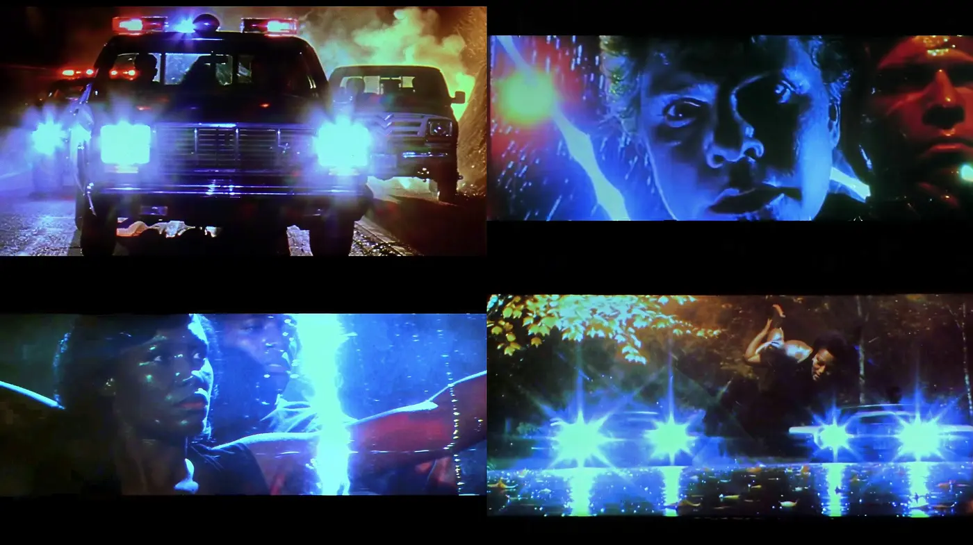 Neon-Infused Retro Cinematic Aesthetic - Midjourney sref style