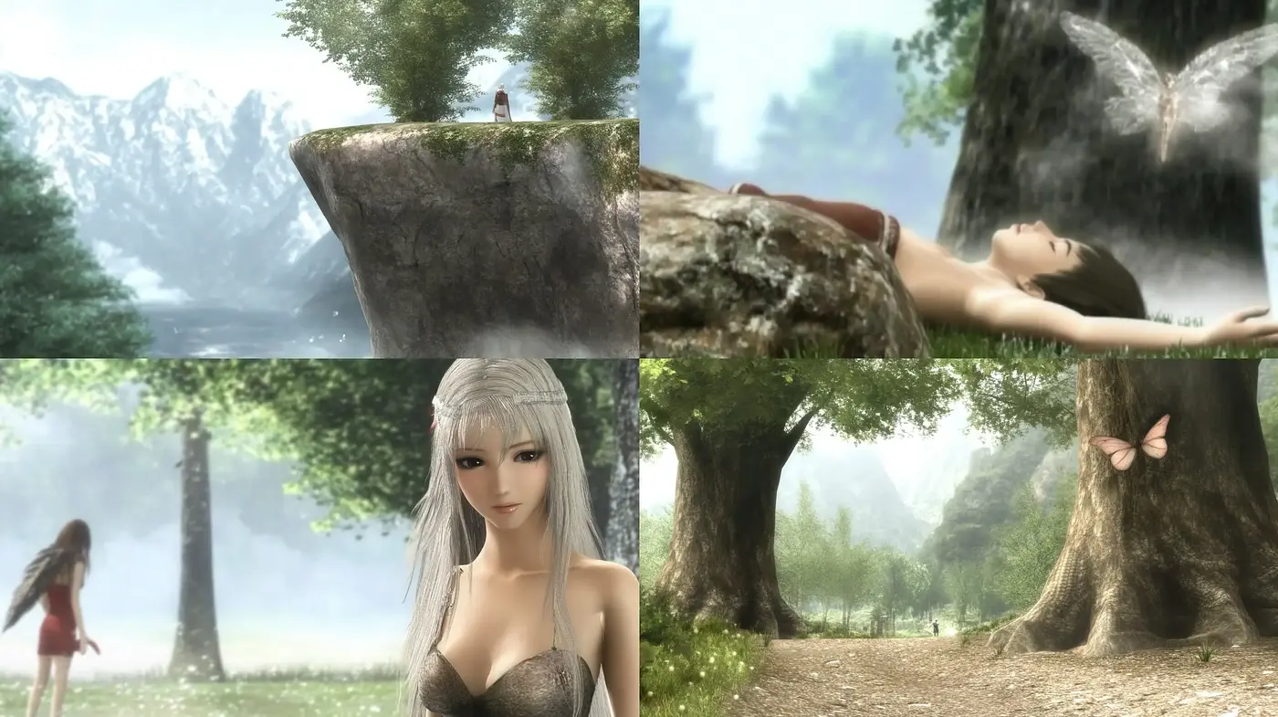 Ethereal Nature Fantasy with a Surrealist Touch - Midjourney sref style