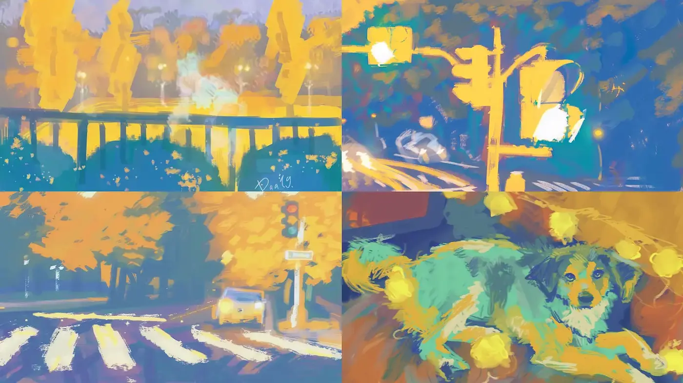 Expressive and Vibrant Art Inspired by Impressionism - Midjourney sref style
