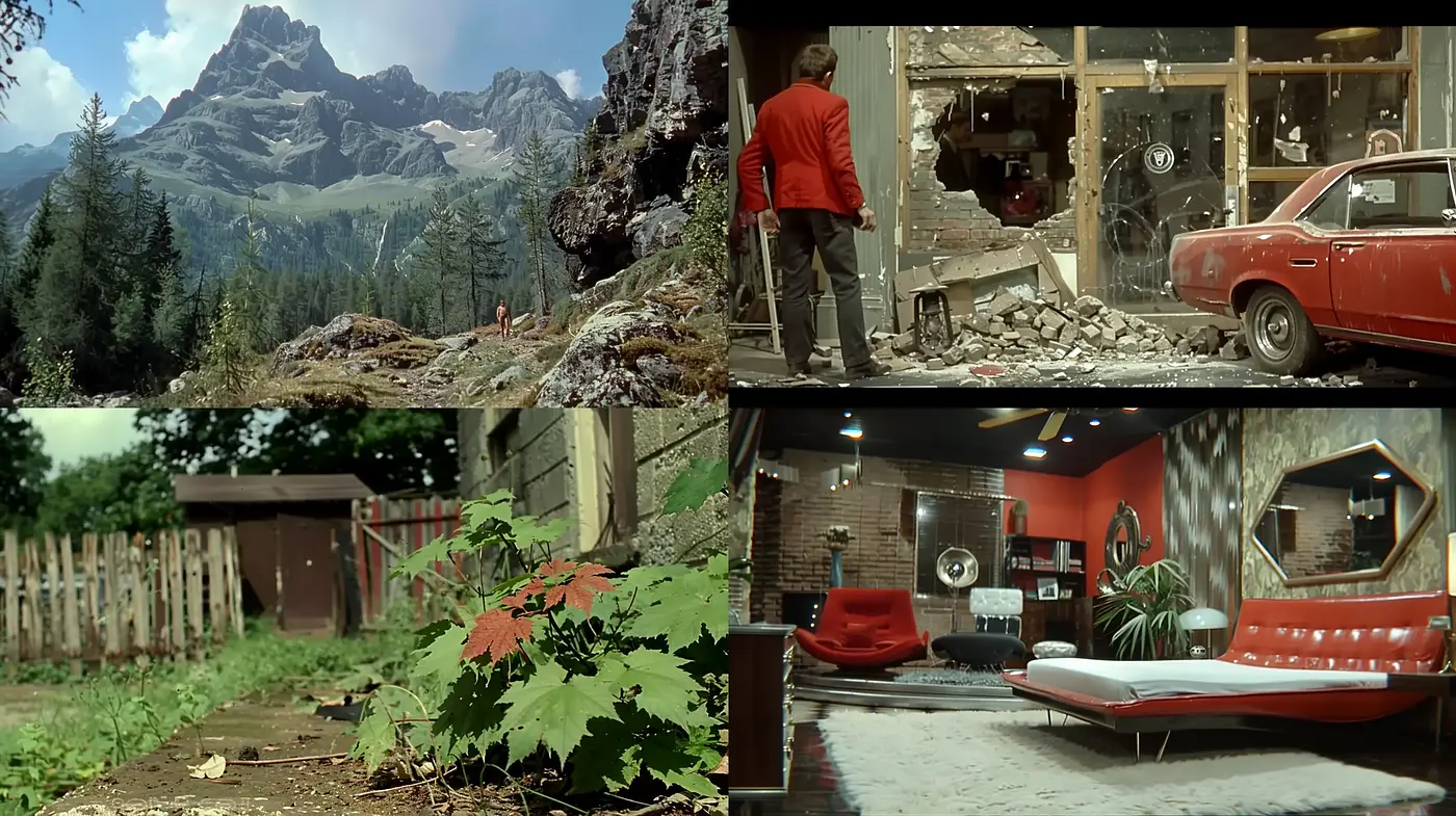 Cinematic Realism with a Saturated Vintage Palette - Midjourney sref style
