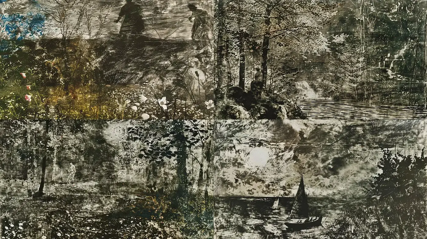 Nature-themed artwork with a vintage aesthetic - Midjourney sref style