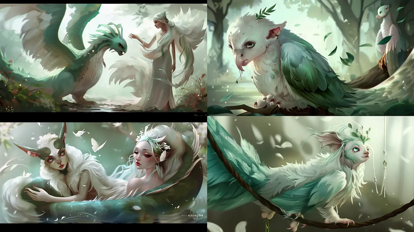 Enchanted Forest Whimsy: A Dreamlike Fusion of Nature and Myth - Midjourney sref style