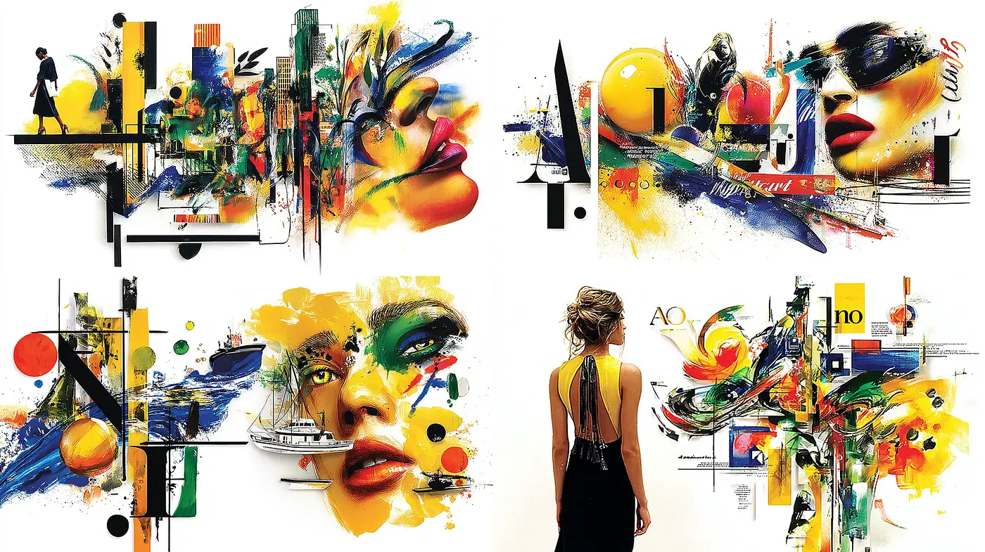 Dynamic and Bold Abstract Expressionism with Pop Art Influences - Midjourney sref style