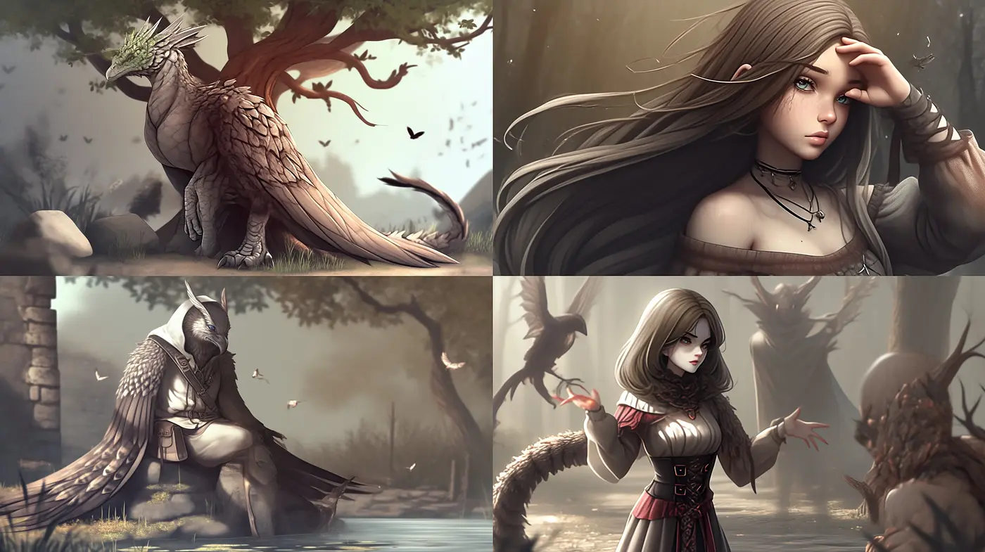 Ethereal Serenity in Sepia Tones: An Ode to Dreamlike Tableaus - Midjourney sref style