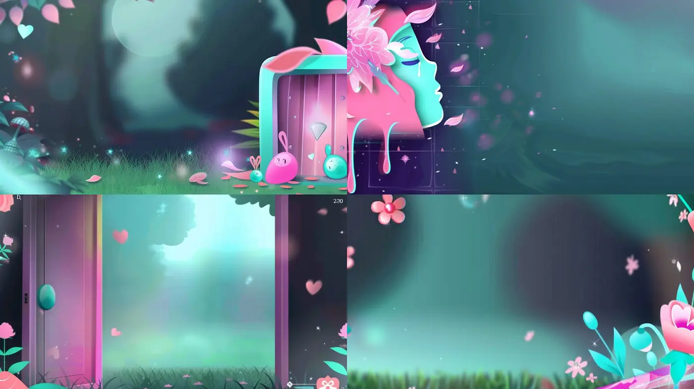 Dreamlike Synthesis of Serenity and Whimsy: A Harmonious Blend of Pastel Hues and Ethereal Imagery - Midjourney sref style
