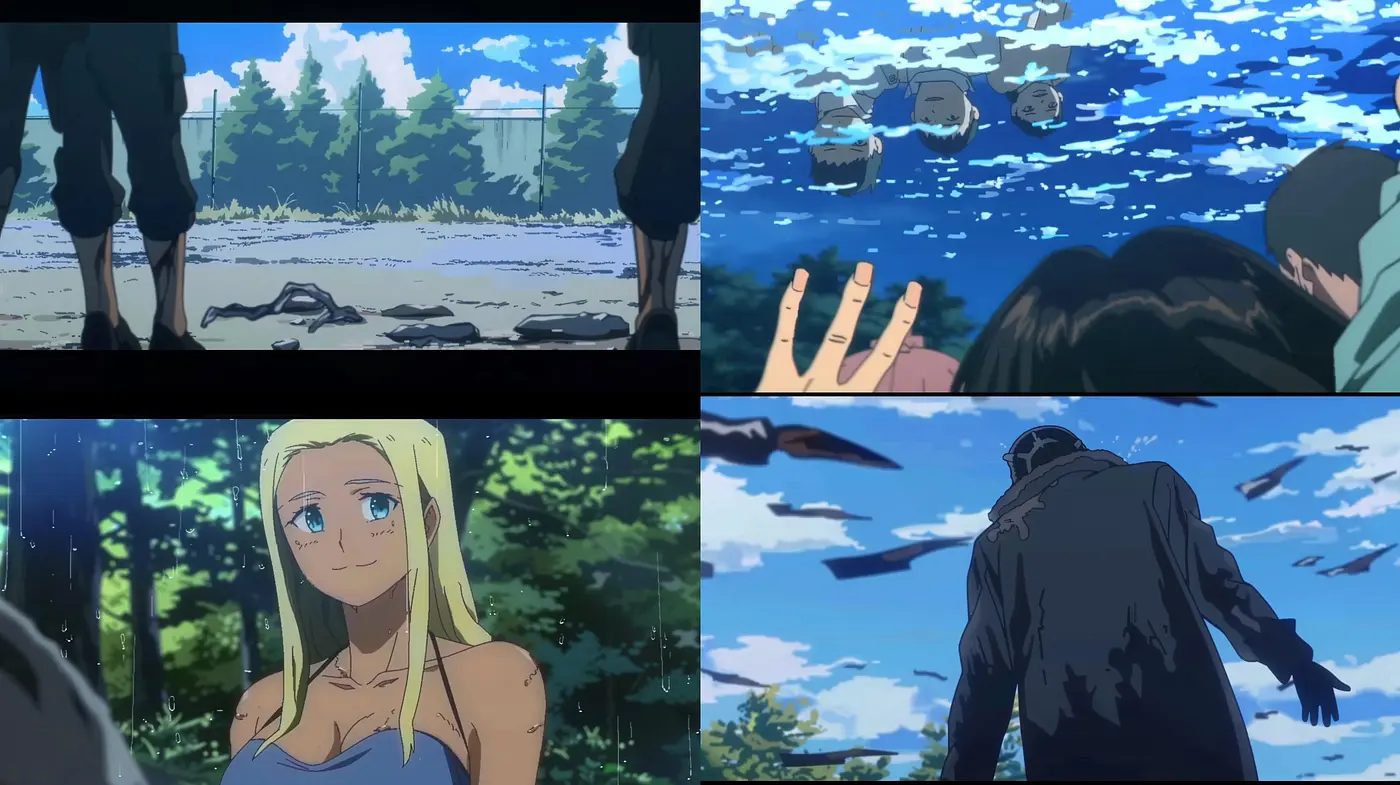 Consistent Anime Essence with Lush Blue Hues and Soft Textures - Midjourney sref style