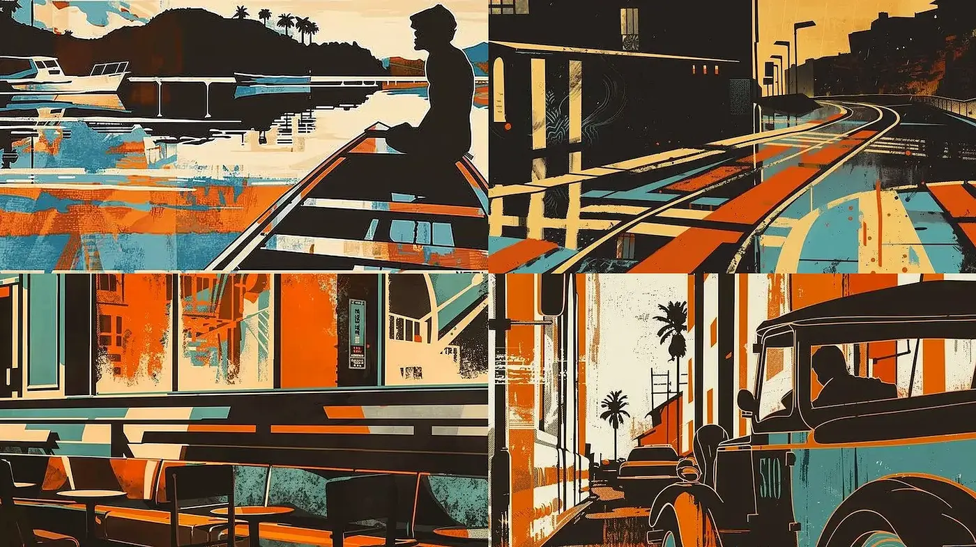 Dynamic and Bold Visual Narrative with Retro Influences - Midjourney sref style