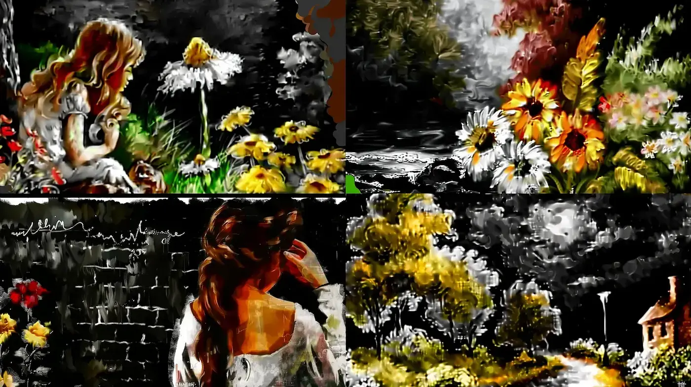 Garden of Vibrant Dreams - A Melancholic Expressionist Journey - Midjourney sref style