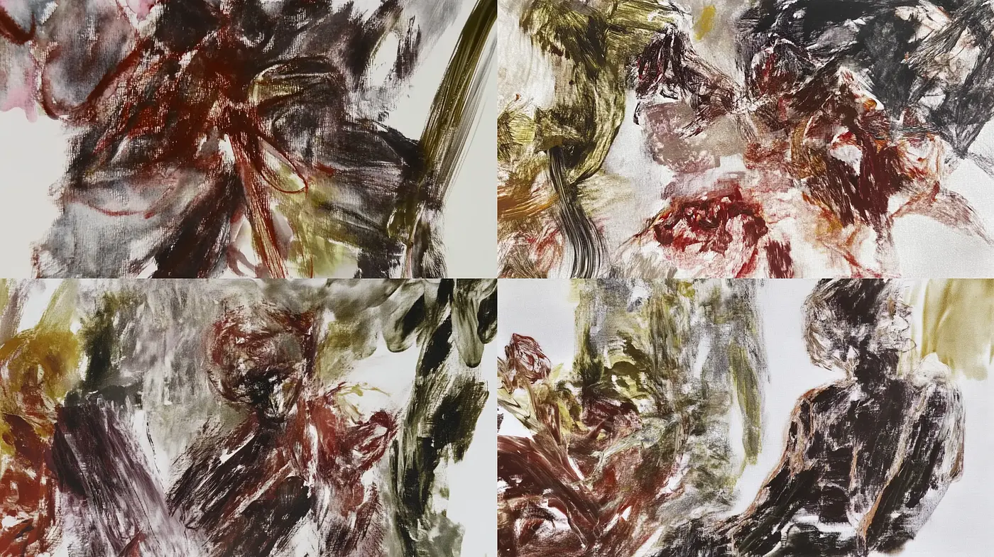 Abstract Brushwork Symphonies in Earthy Hues - Midjourney sref style