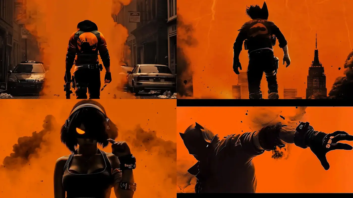 Cinematic Urban Dystopia with a Futuristic Edge - Midjourney sref style